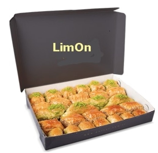 1000 Gr ( 1 Kg ) Karışık cevizli ve fıstıklı Baklava Uşak pasta