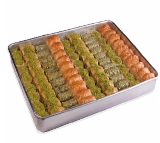 2500 Gr ( 2.5 Kg ) Karışık Cevizli ve Fıstıklı Baklava Uşak pasta