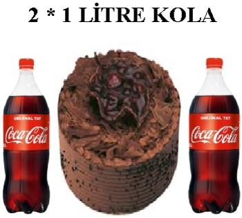 6-9 Kişilik Parça Çikolatalı Pasta & 2x1 Lt Cola Avantajı Uşak pasta