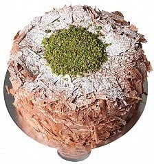 Premium Seri 6-9 Kişilik Çikolatalı Fıstıklı Butik Uşak pasta