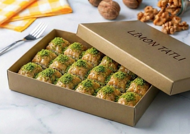 Taze Fırınlanmış 1000 Gr Fıstıklı Baklava Uşak pasta